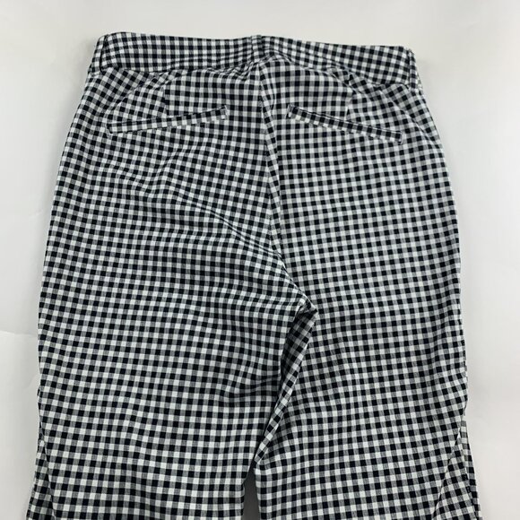 TALL Old Navy Black Gingham Checkered High Rise Pixie Pant 8T - Picture 7 of 7